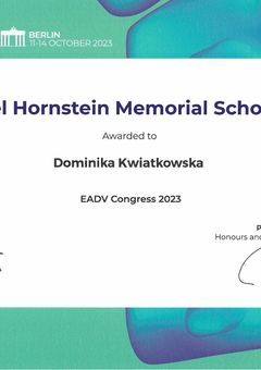 Michael Hornstein Memorial Scholarship — EADV Congress 2023, Berlin — dr Dominika Kwiatkowska